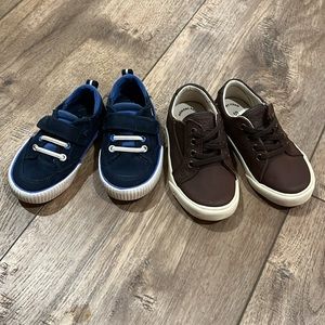 2 Pair Sperry Topsider Toddler Shoes | Sz 6&7